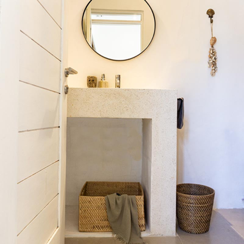 Rechteckiger Rattankorb Susila Natur